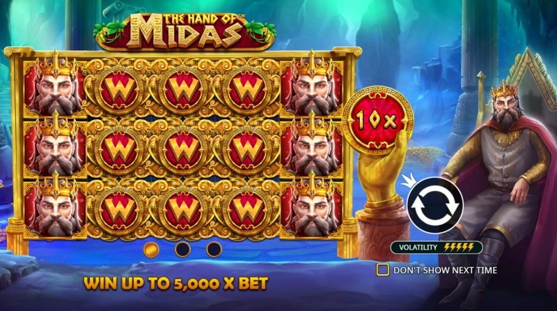 Hand of Midas slots demo